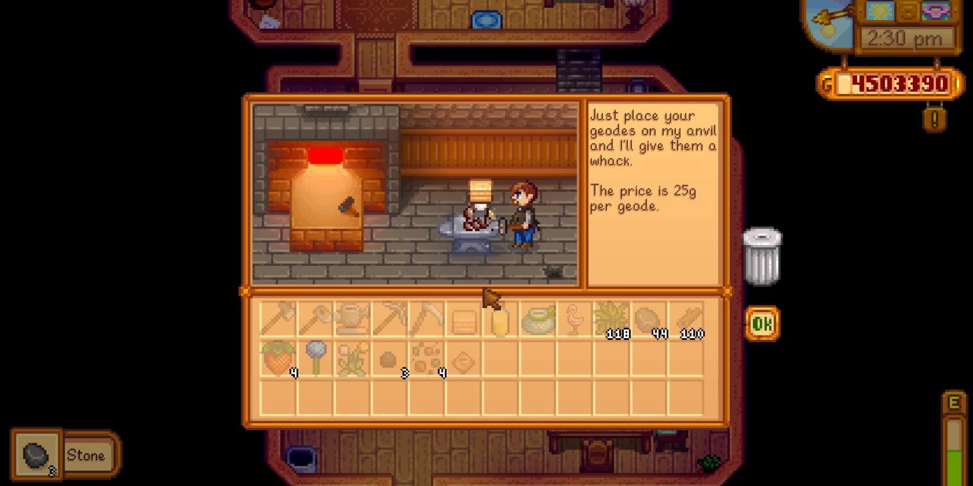 what to do with geodes in stardew valley