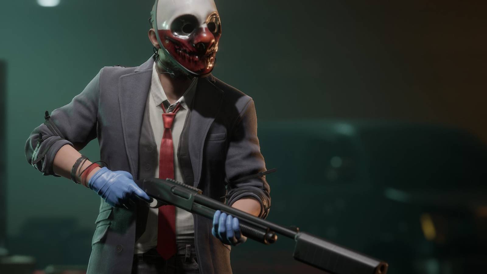 wolf with a silenced shotgun