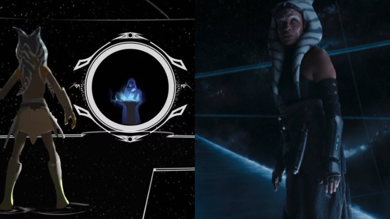 Ahsoka from Rebels and her own series in the World Between Worlds