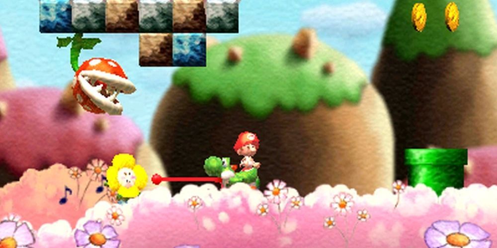 Gameplay screenshot from Yoshi's New Island 