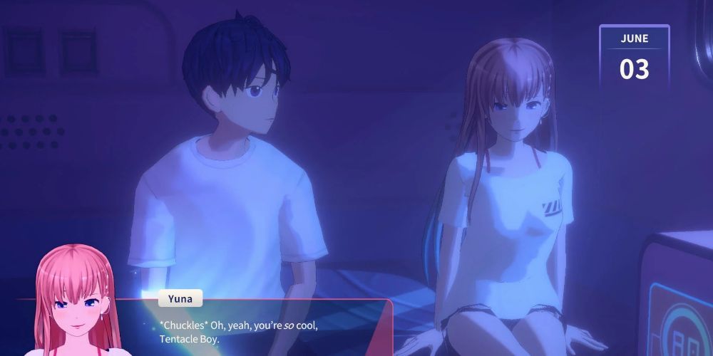 Eternights gameplay screenshot featuring Yuna