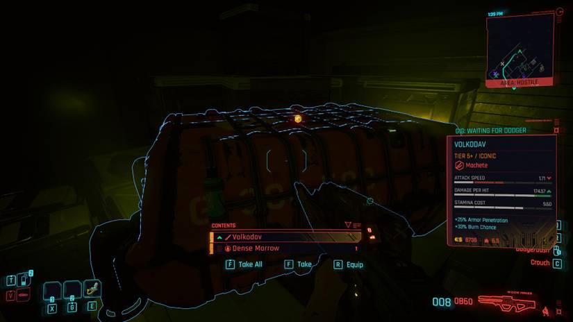 Location of the Volkodav machete in Cyberpunk 2077