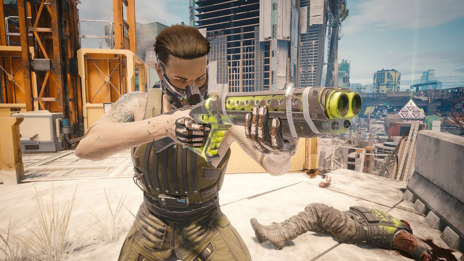 The Dezerter iconic shotgun in Cyberpunk 2077: Phantom Liberty