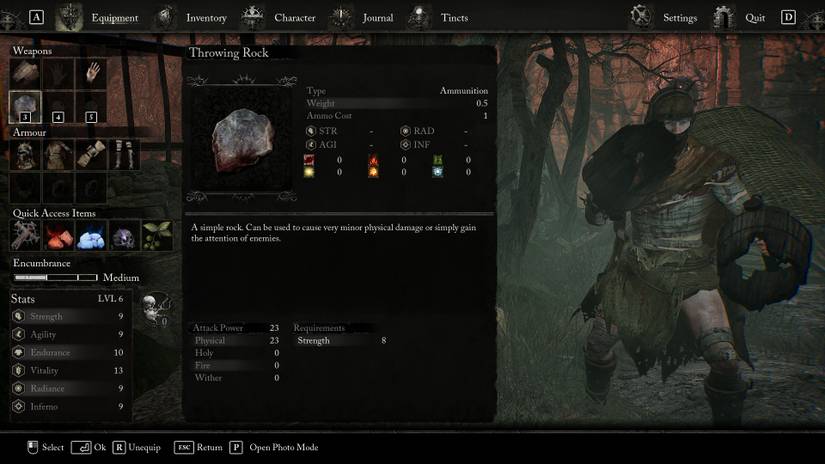 Throwing Rocks for the Condemned in Lords of the Fallen