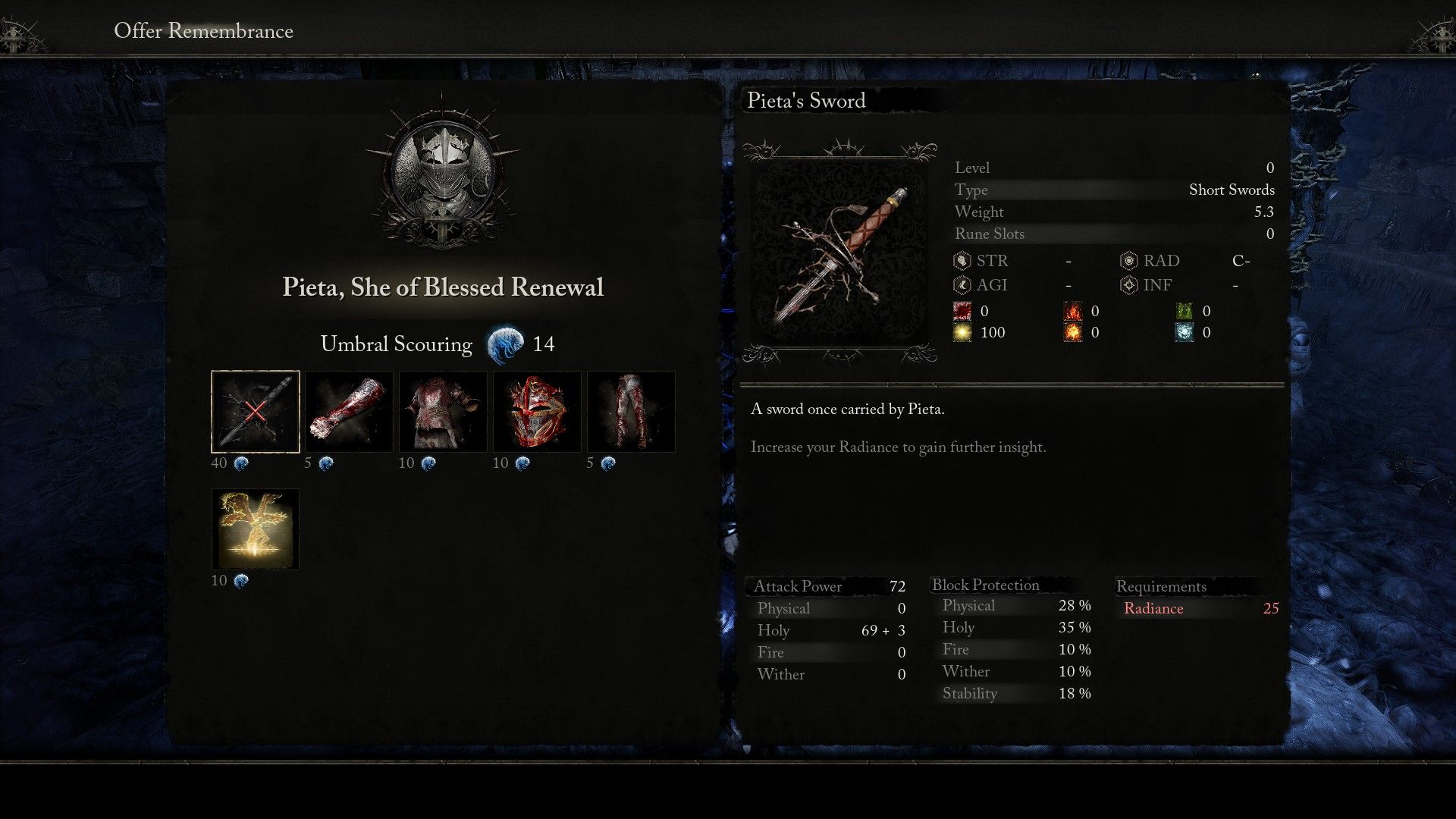 Purchasing boss gear in Lords of the Fallen