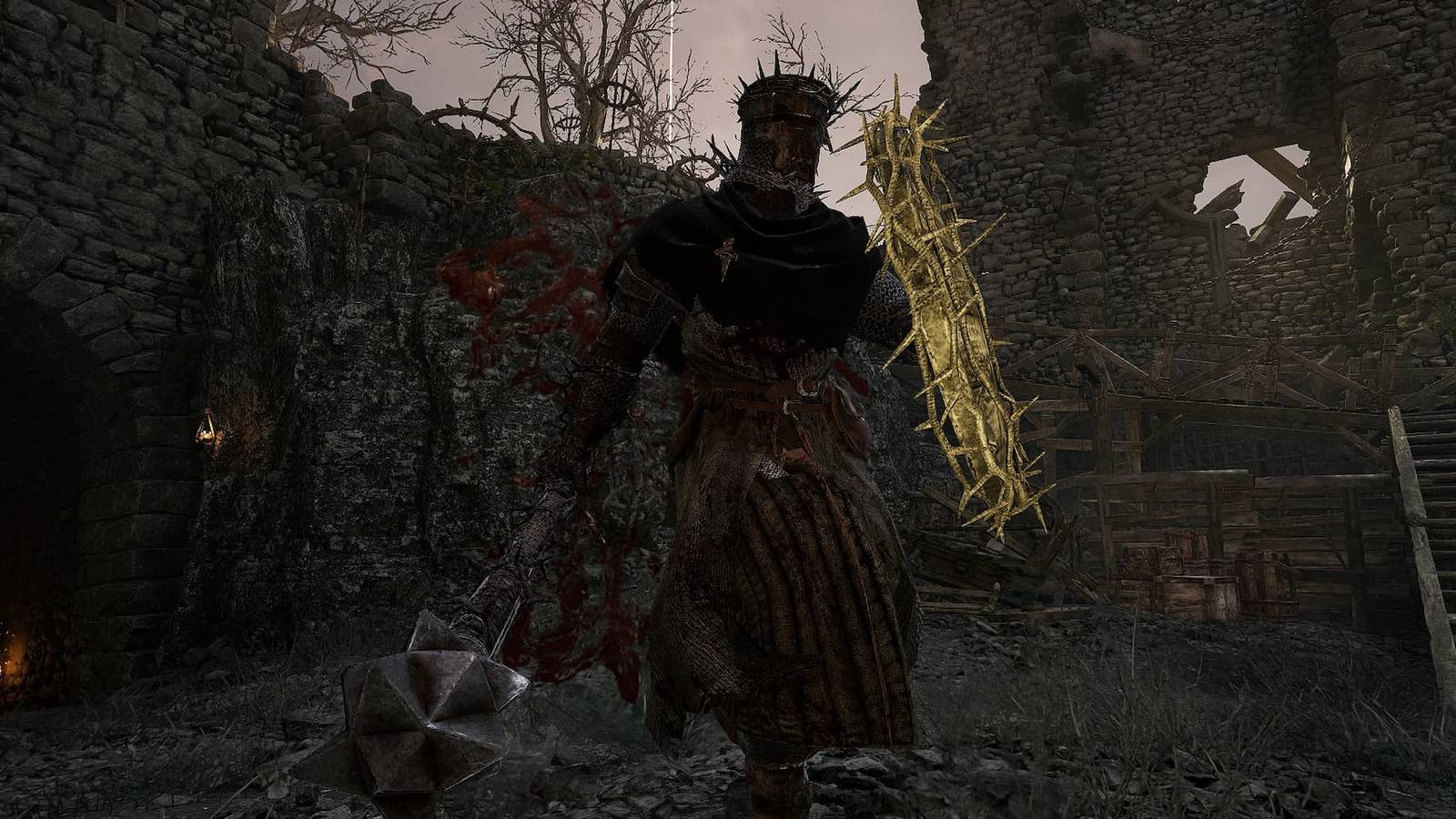 A bleeding enemy in Lords of the Fallen