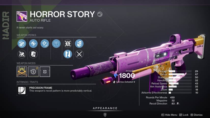 The 2023 version of the Horror Story in Destiny 2