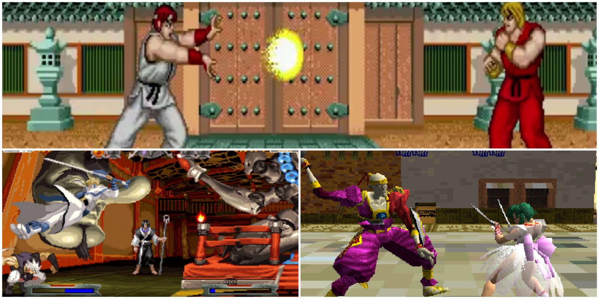 Polarizing Fighters- Street Fighter 1 Guilty Gear Battle Arena Toshinden