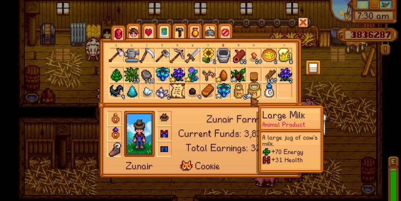 large milk stardew valley