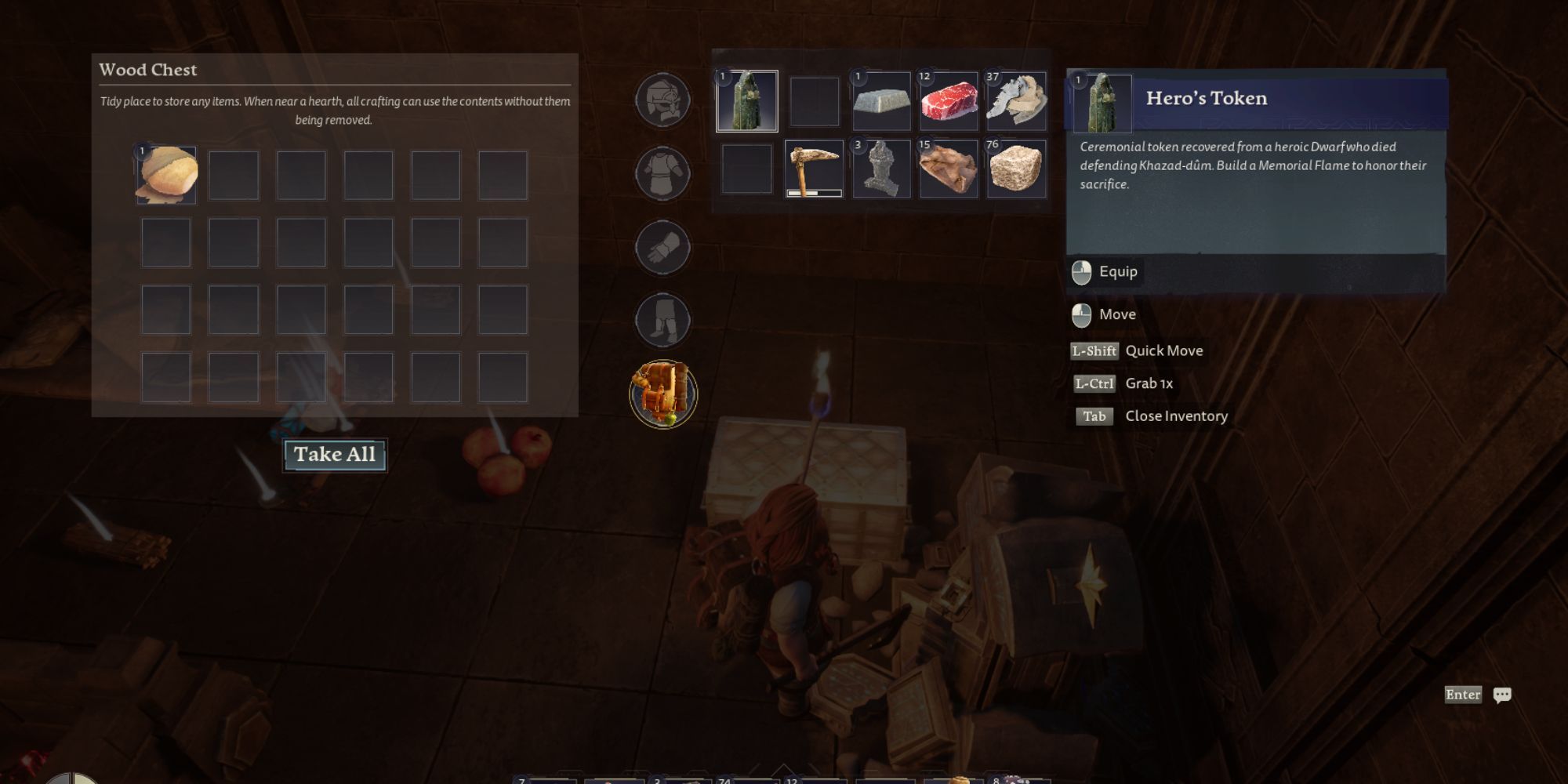 _lord of the rings - return to moria hero tokens