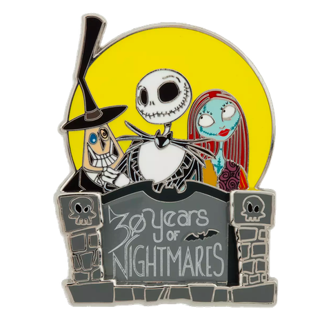 A Nightmare Before Christmas 30th Anniversary pin