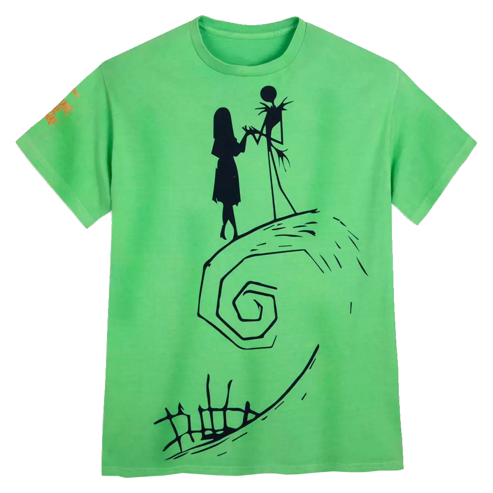 A Nightmare Before Christmas Green Adult T-shirt