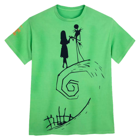 A Nightmare Before Christmas Green Adult T-shirt