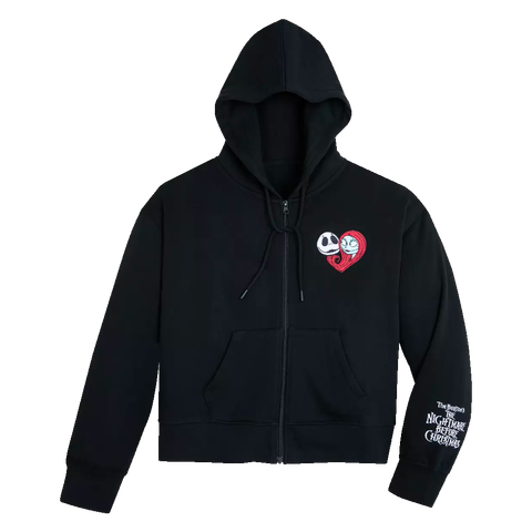 A Nightmare Before Christmas Jack and Sally Black Hoodie