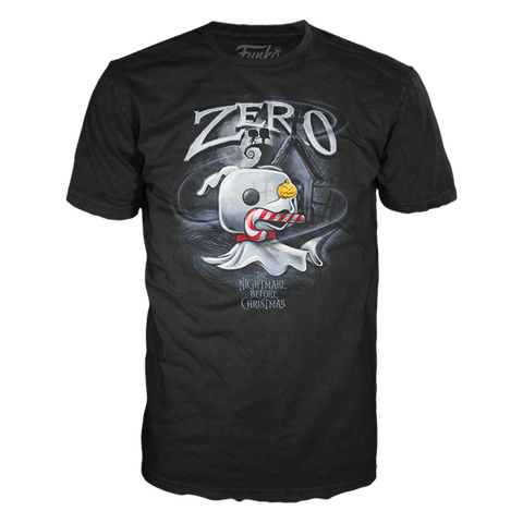 A Nightmare Before Christmas Zero Candy Cane Tee from Funko