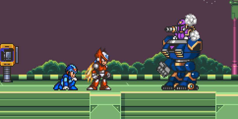 A scene featuring characters in Mega Man X
