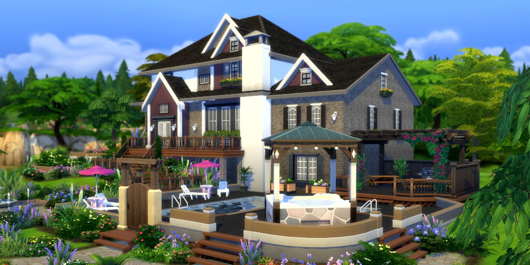 A vintage house in The Sims 4