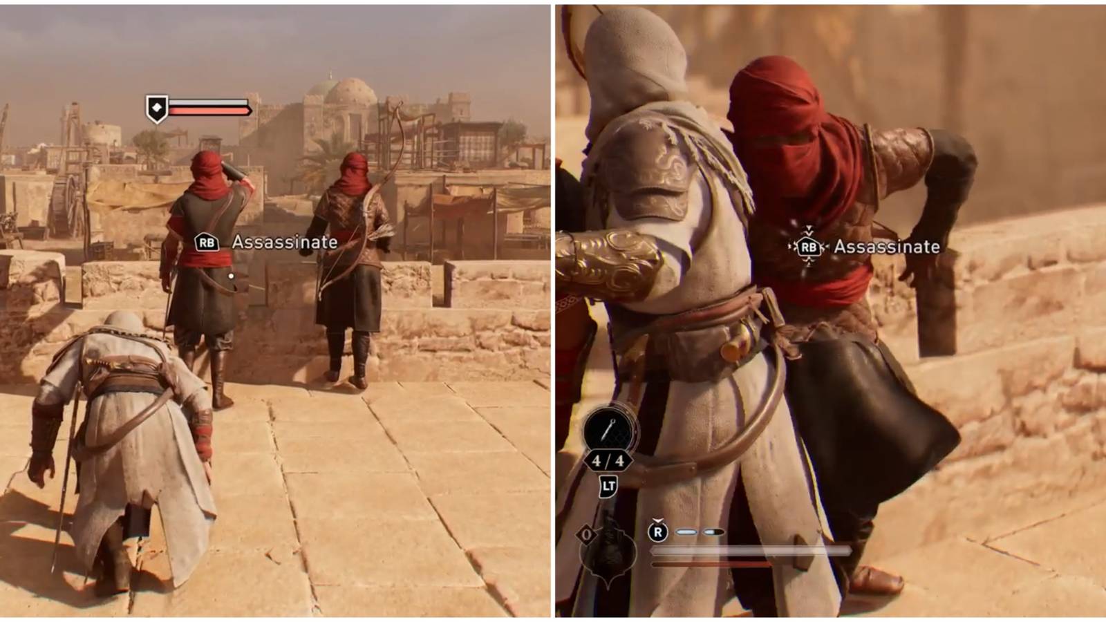 performing a chain assassination in ac mirage