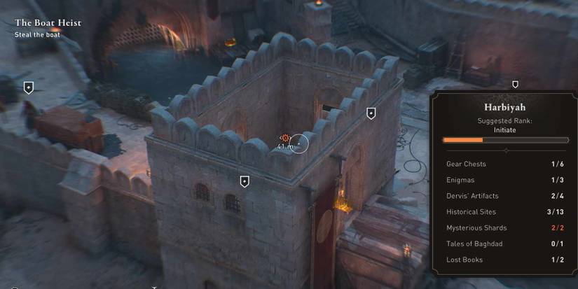 AC Mirage Boat Heist climb the guard tower