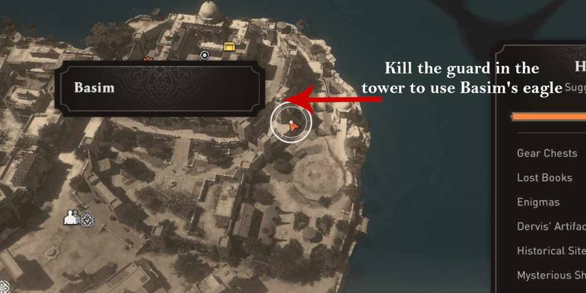 AC Mirage Concubine Contract guard tower starting point