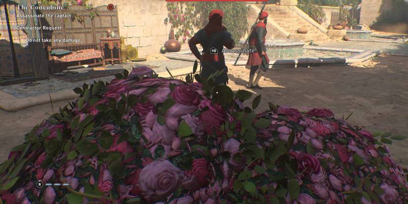 AC Mirage Concubine Contract - taking out enemies from the pile of flowers