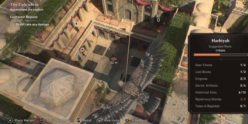 AC Mirage Concubine Contract - use the eagle to tag the guard captain