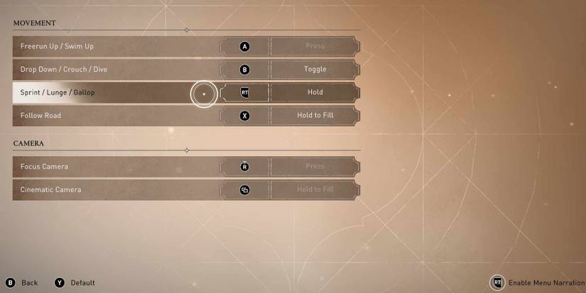 AC Mirage - Custom sprint and lunge