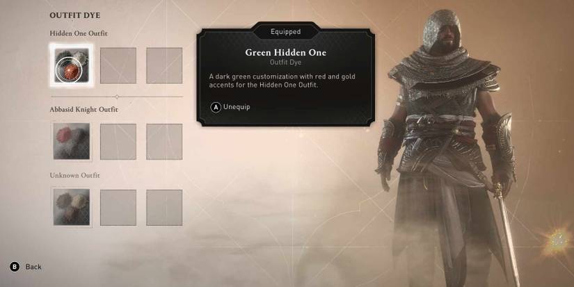 AC Mirage  Green Hidden One outfit