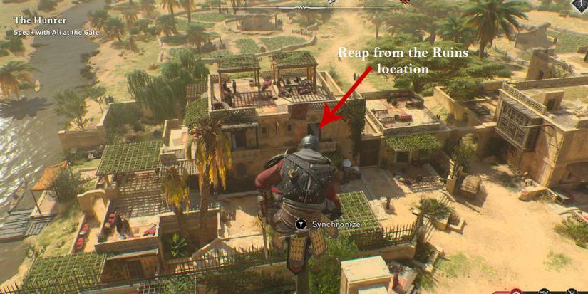 AC Mirage Reap the Ruins Enigma location from the viewpoint