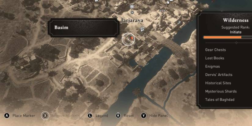 AC Mirage Reap the Ruins Enigma on the map Jarjaraya