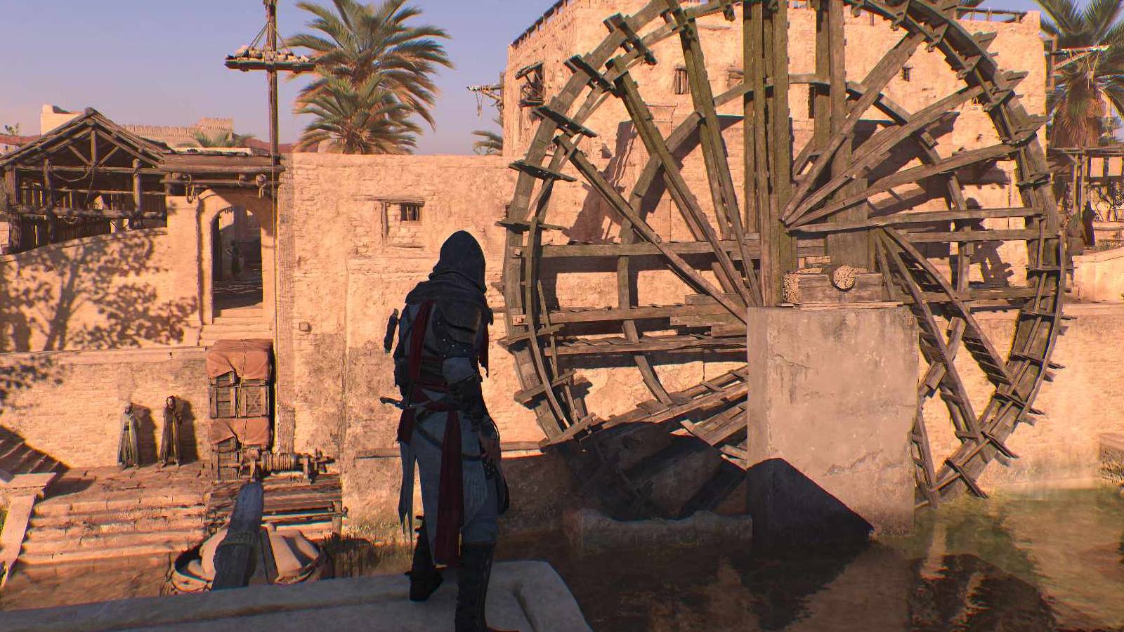 AC Mirage The Challenge Enigma Basim ready to infiltrate the watermill