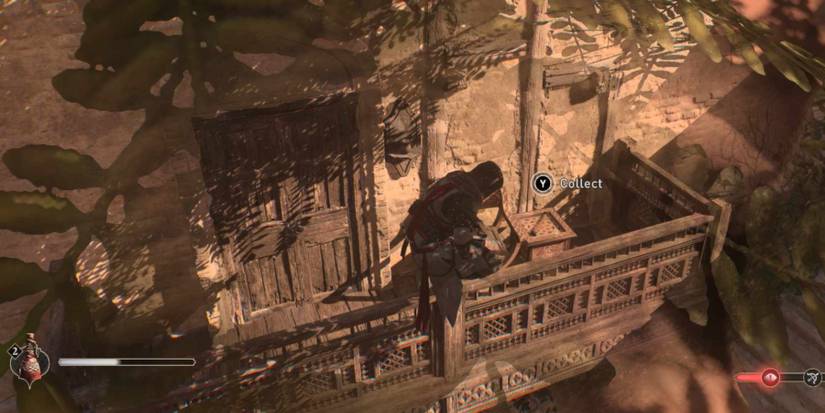 AC Mirage The Challenge Enigma on the balcony