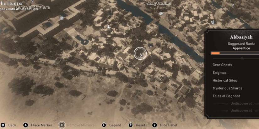 AC Mirage The Challenge Enigma on the map