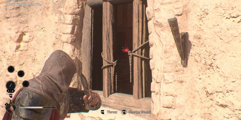 AC Mirage The Challenge Enigma using a knife to break the lock