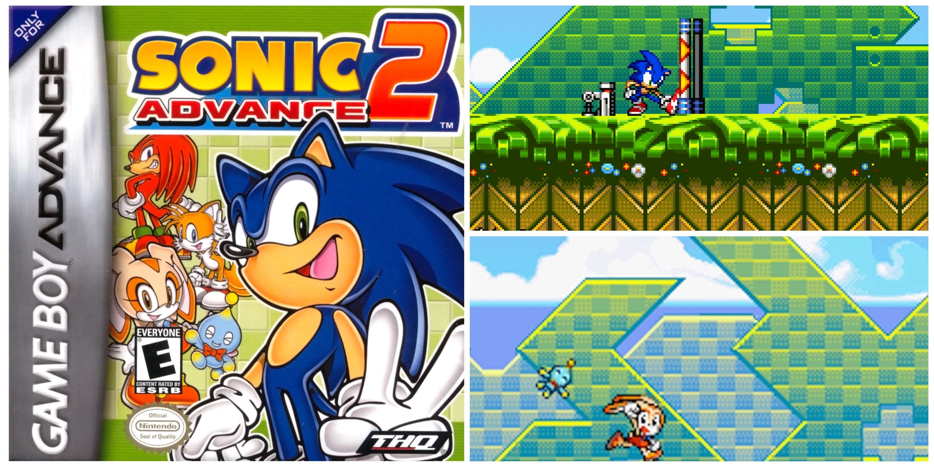 Sonic advance 2 cover art and screenshots