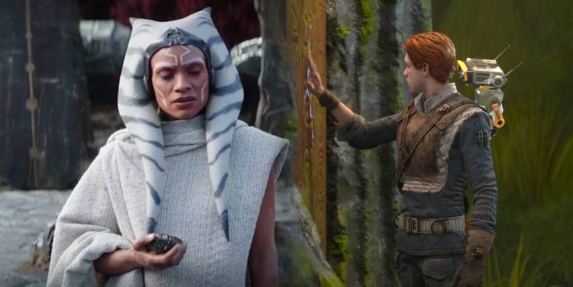 Ahsoka Tano and Cal Kestis performing Psychometry