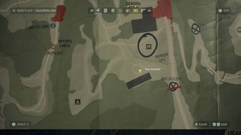 alan wake 2 crime scene stash map location