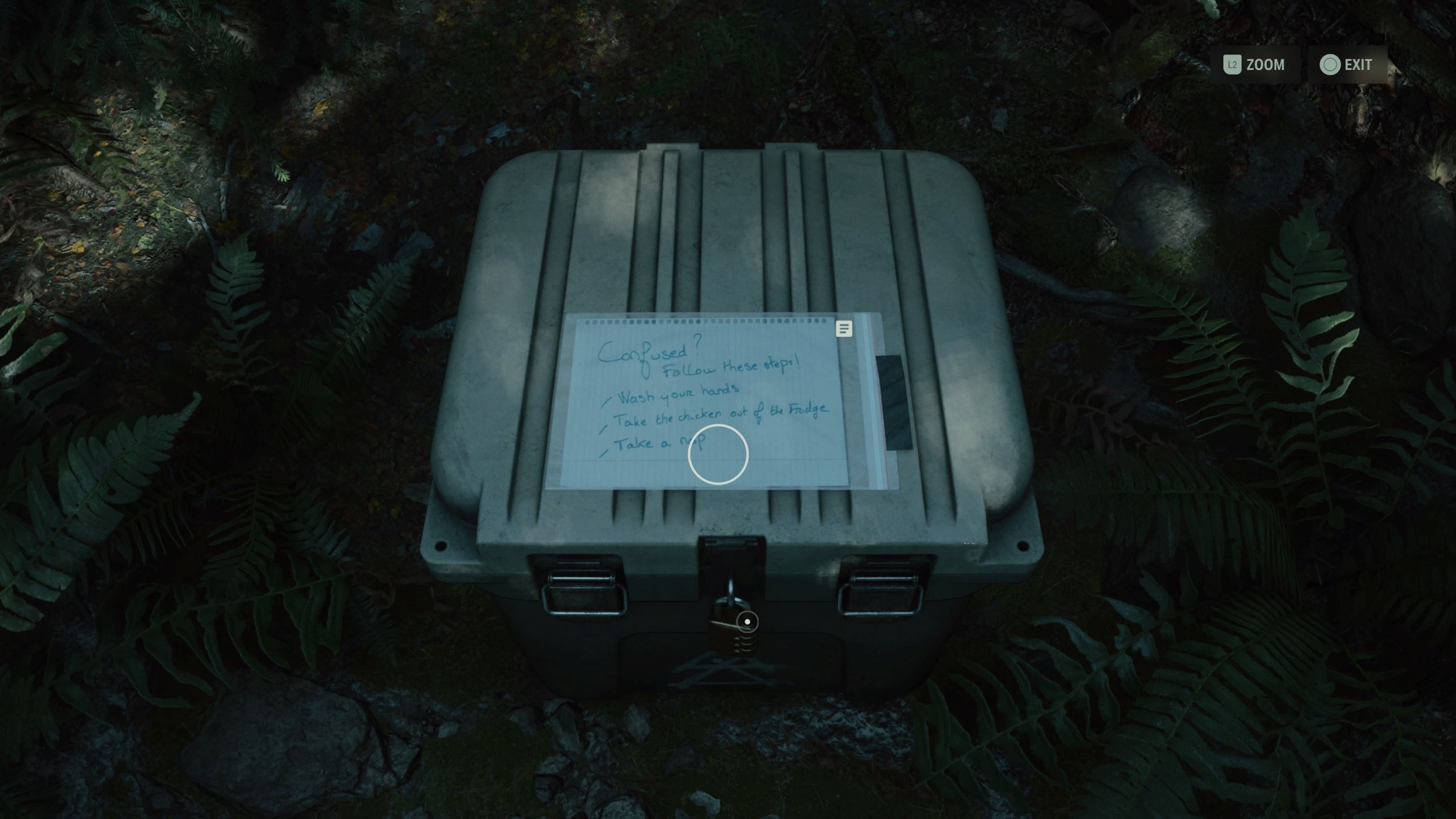 Crime Scene Cult Stash Code Puzzle Solution in Alan Wake 2