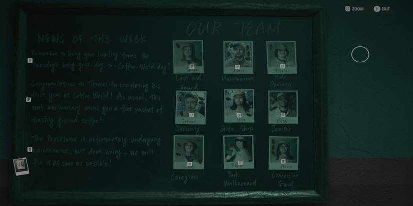 alan wake 2 - giftshop safe - chalkboard