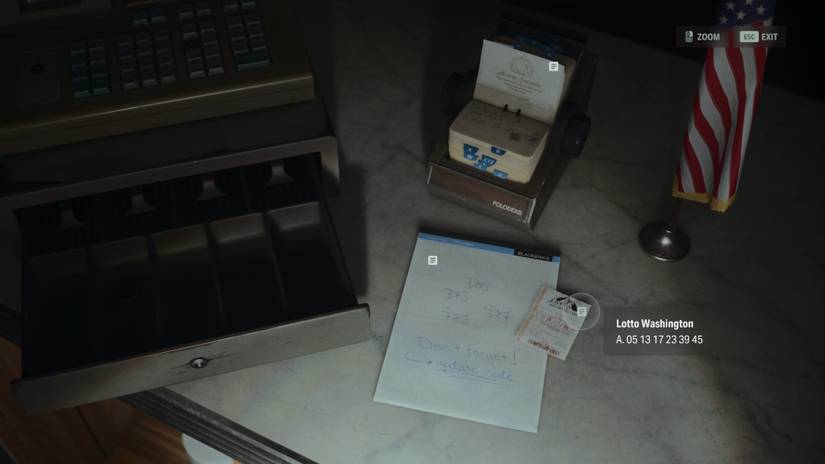 alan wake 2 shotgun lottery numbers