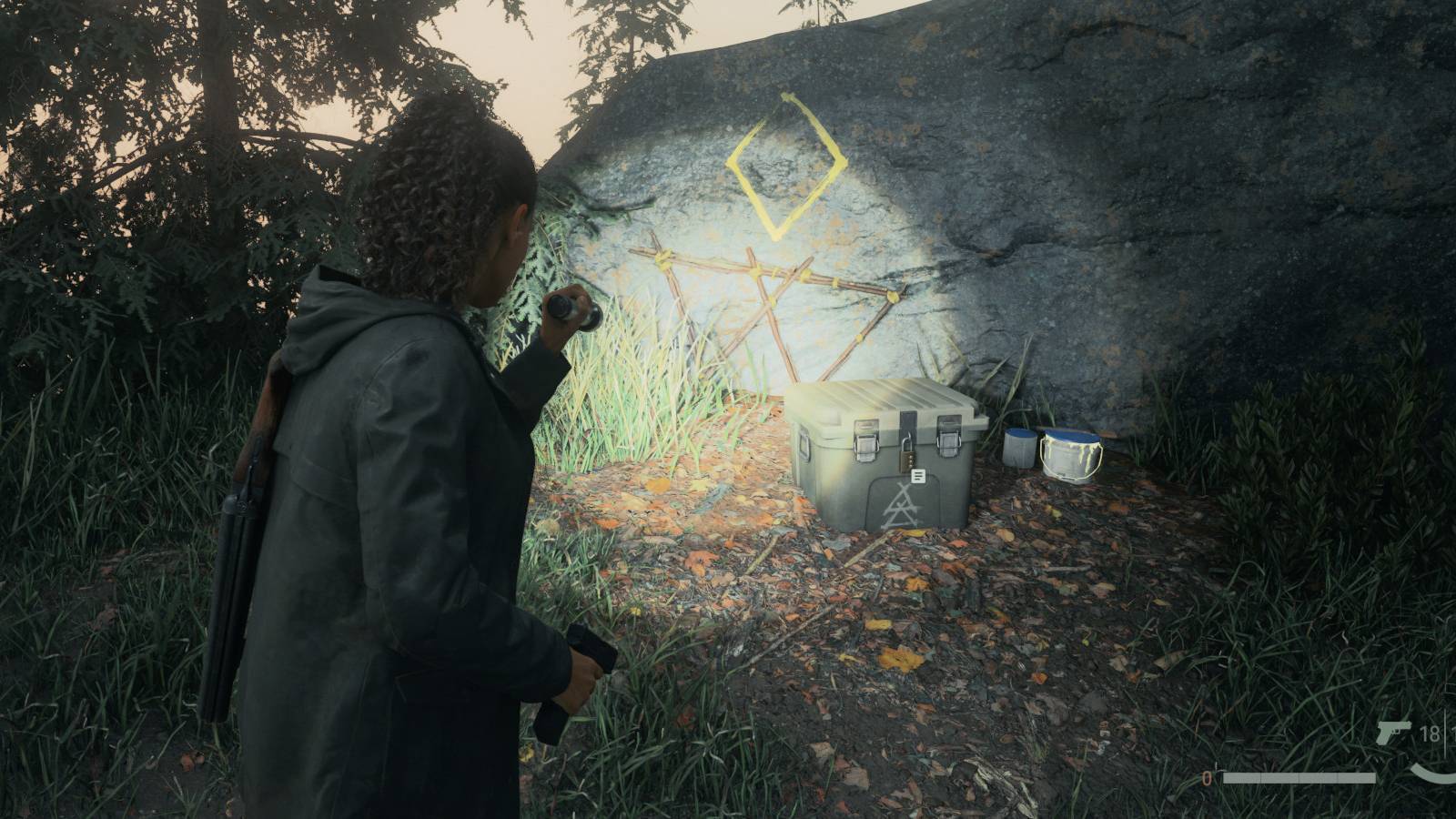 alan wake 2 watery lighthouse cult stash code