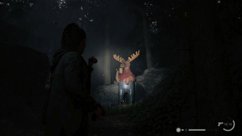 alan wake 2 watery moose statue charm reward-1