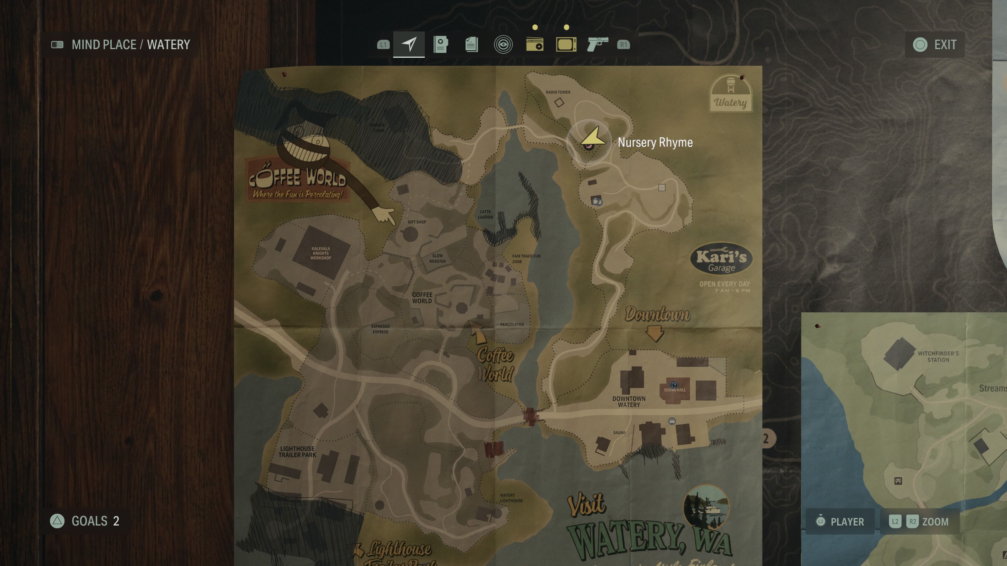 alan wake 2 watery radio tower rhyme map