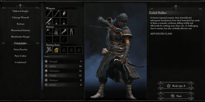 all classes in lords of the fallen