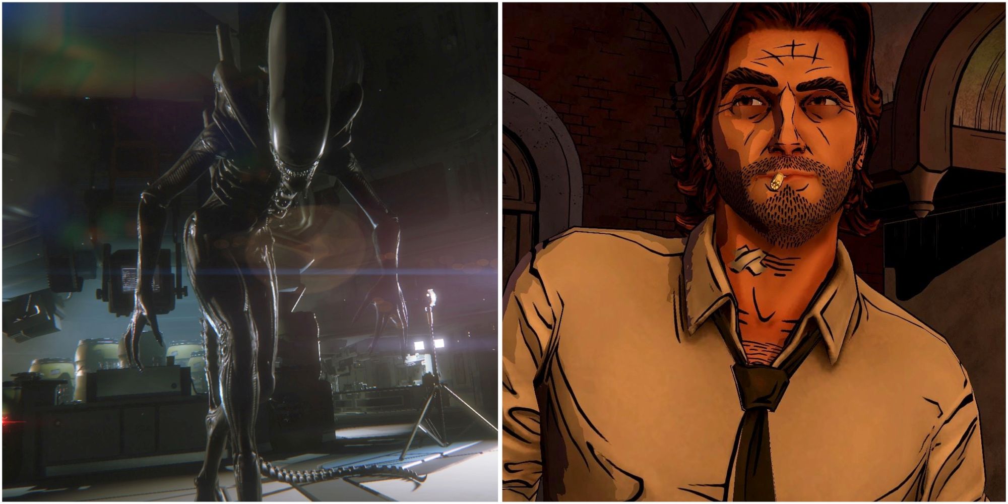 An Alien in Alien Isolation and Bigby in The Wolf Among Us-2