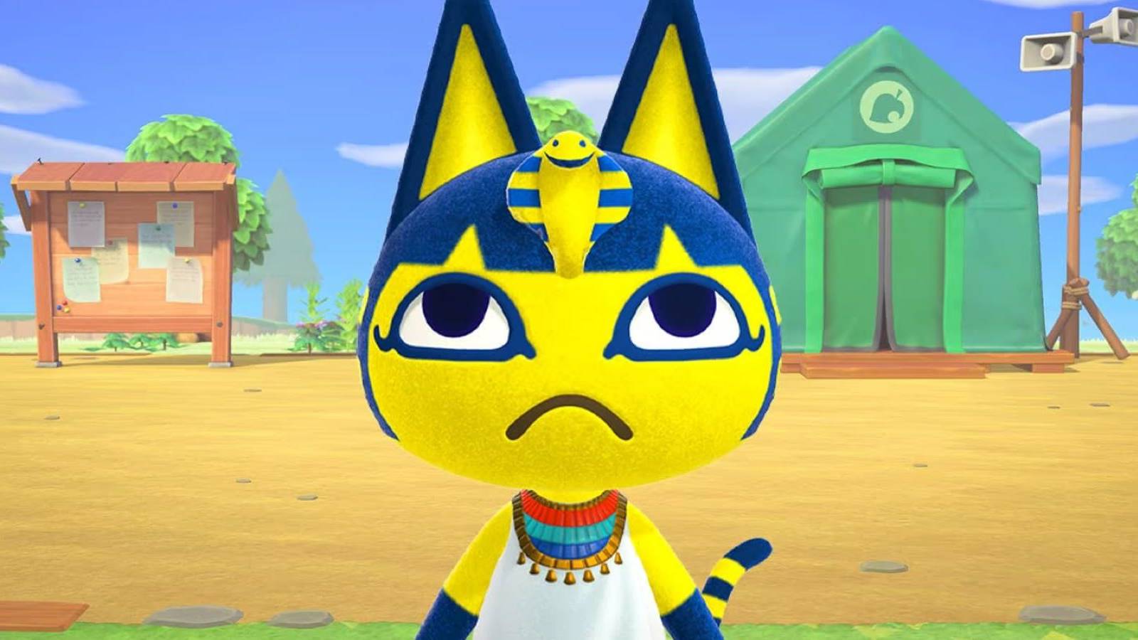 Animal Crossing Fan Spots Spooky Ankha Pumpkin in a Retirement Home