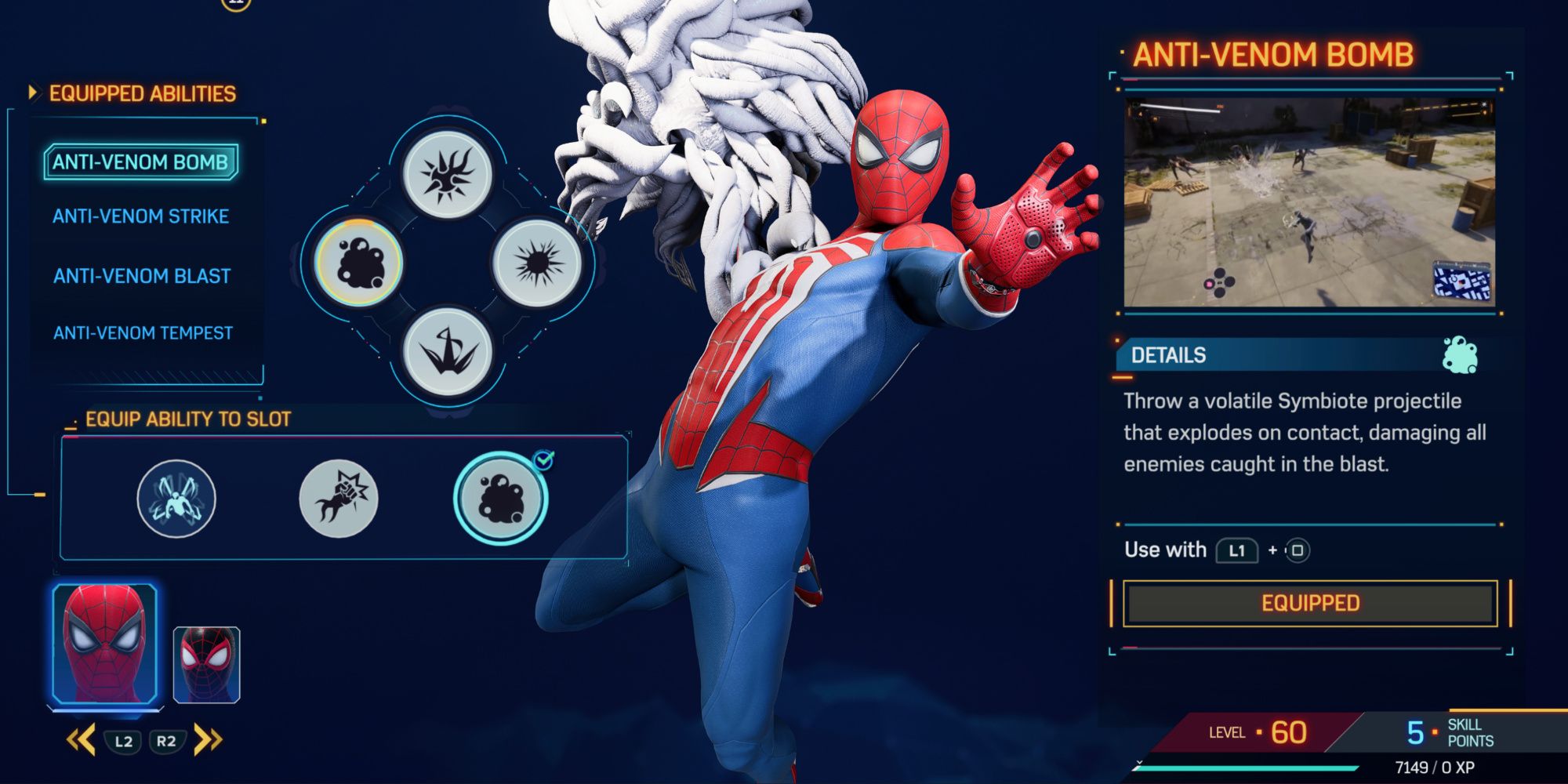 Anti-Venom Bomb ability in Marvel's Spider-Man 2