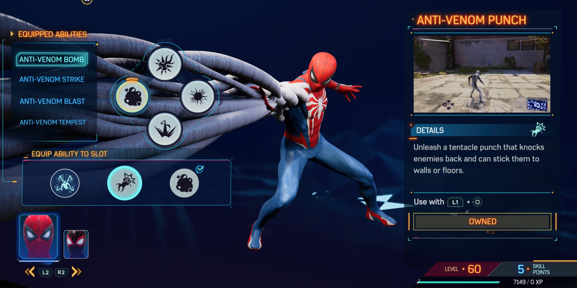 Anti-Venom Punch ability in Marvel's Spider-Man 2