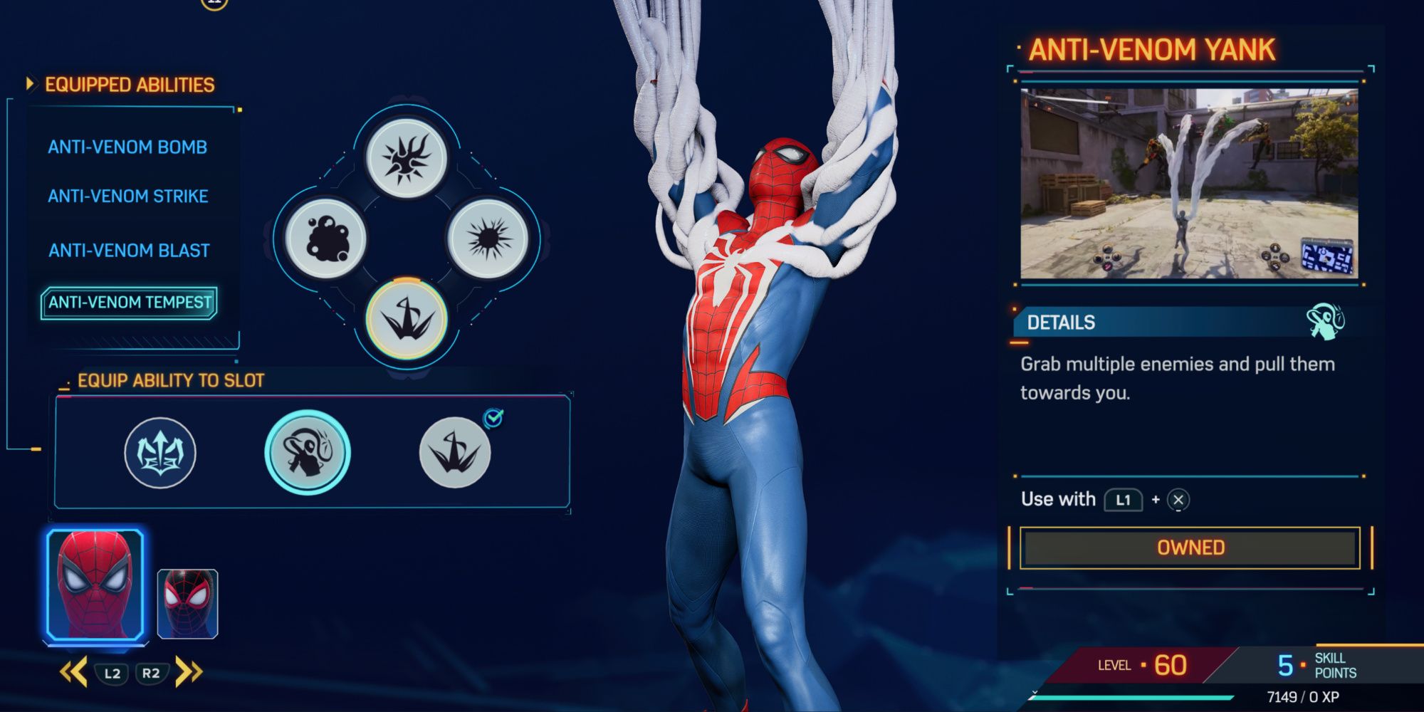Anti-Venom Yank ability in Marvel's Spider-Man 2