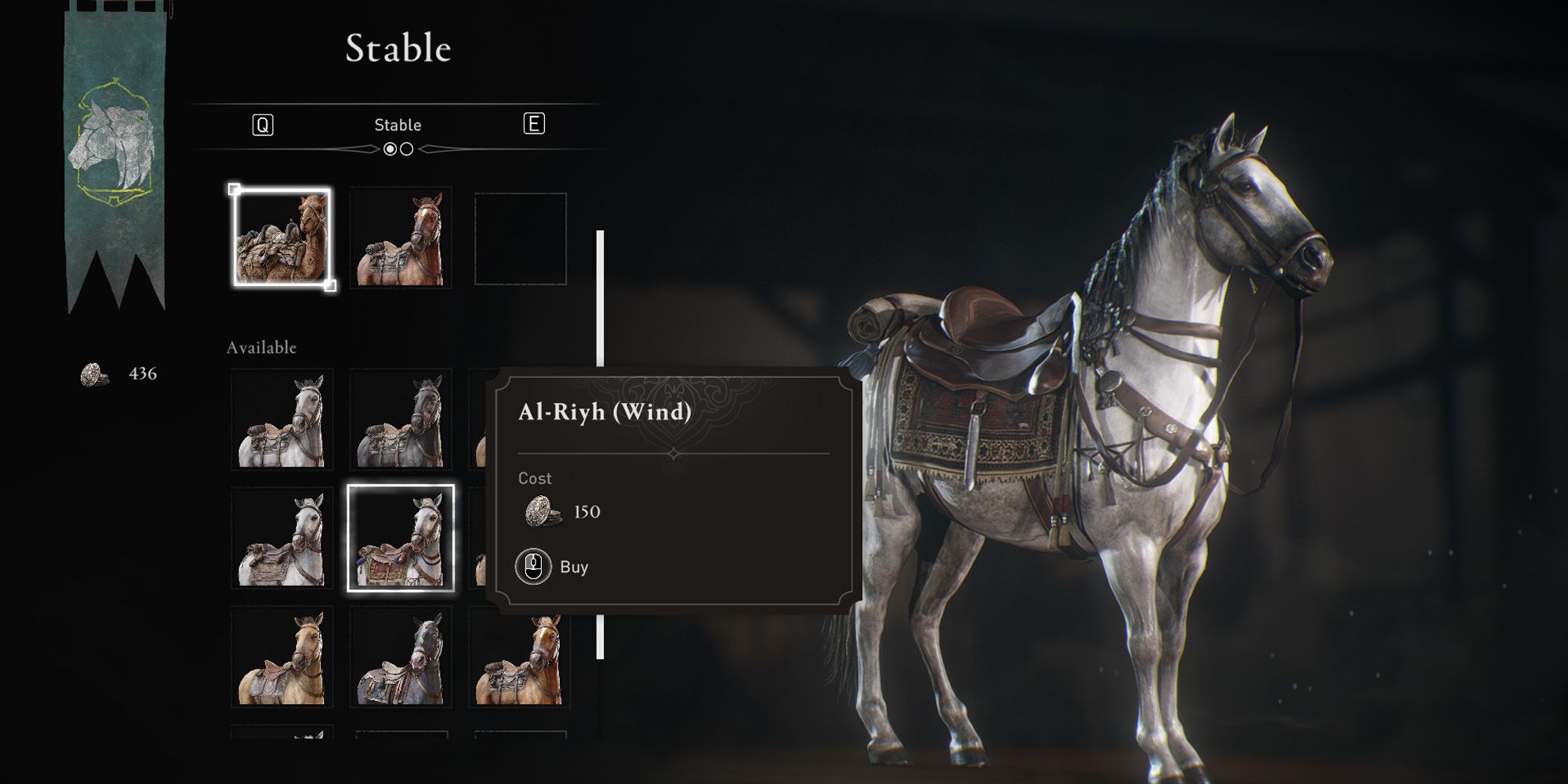 Assassin's Creed Mirage All Mounts Al Riyh Wind